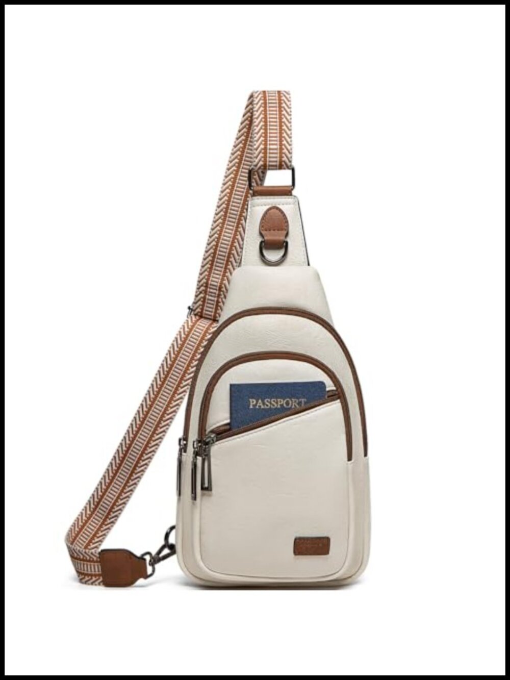 Small PU Leather Sling Bag Crossbody Fanny Pack Travel Shoulder Bag